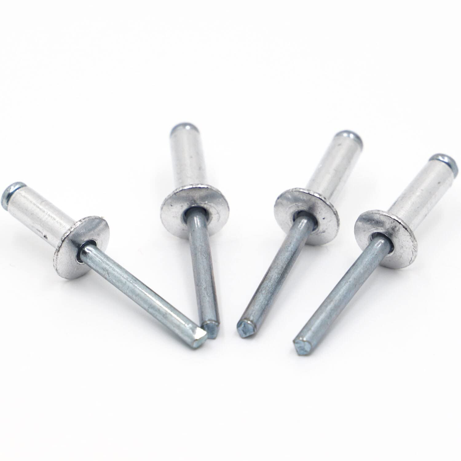 GatherTOOL 10/20Pcs Aluminium Mushroon Head Break Mandrel Blind Rivets Nail Pop Rivet M2.4 M3.2 M4 M5 M6 for Furniture Car Aircraft GB12618 (Size : M2.4 20pcs, Color : 10mm)