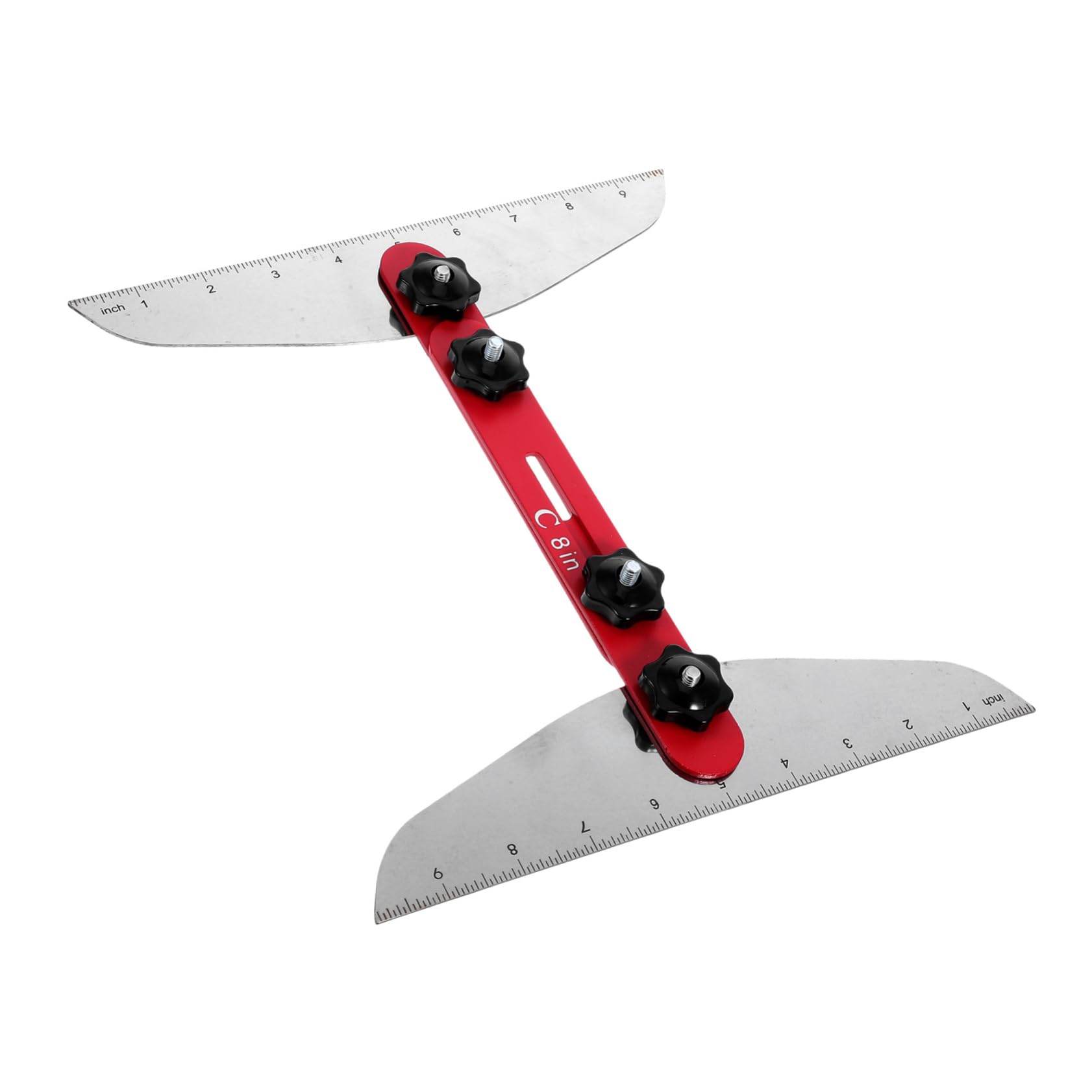 1set Strumenti Per Misurazione Scale Strumenti Multifunzionali Per Tread Gauge Metallico Per Scale Accessorio Compatto e Portatile Per Lavori Di Falegnameria e Ristrutturazione