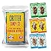 HotLix Crick-ettes Edible Bugs (6-Pack) | Salt n Vinegar, Bacon & Cheese, Sour Cream & Onion | Dried Crickets to Eat | Weird Snacks for Humans & Pets | Edible Crickets for Parties & Exotic Snacks