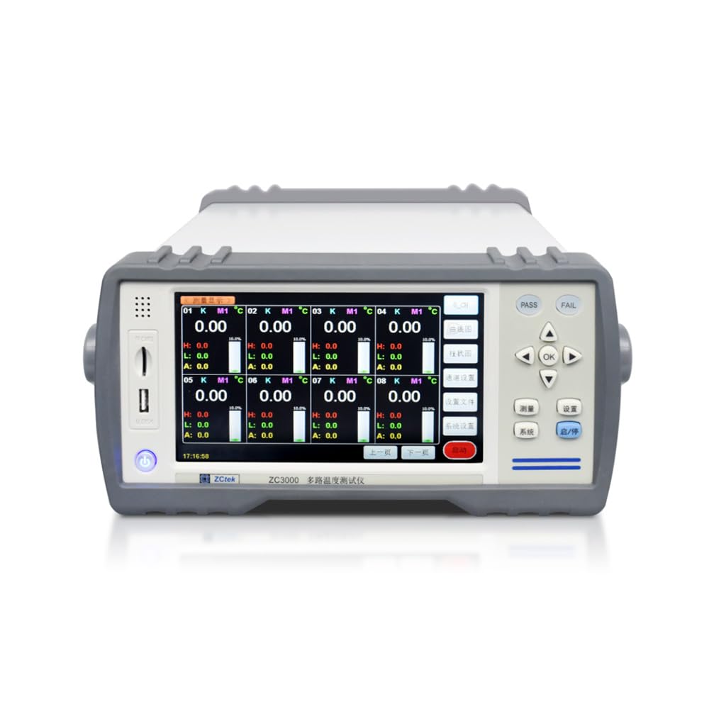 ZC3000 Multi-Channel Temperature Tester Resolution 0.01°C USB Drive TF Card Storage (ZC3000-64(64 Channels))