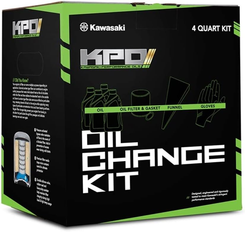 Kawasaki KPO Oil Change Kit KRX 1000 KRX 4 Teryx Teryx 4 99974-0160