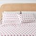 Great Bay Home Printed Coastal Microfiber Bed Sheets. Wrinkle Free, Deep Pockets, Beach Theme Sheet Set. Newport Collection (Queen, Flamingo)