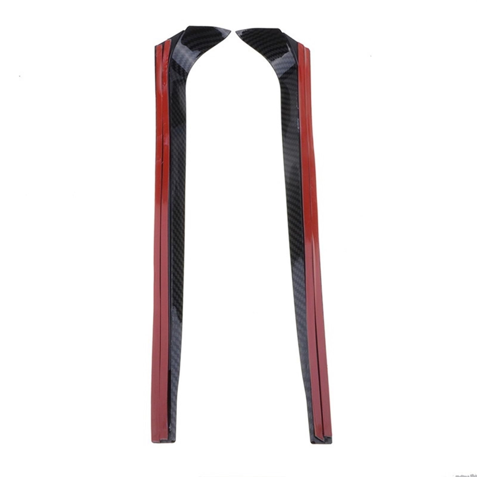 Premio Lunotto posteriore Lato Spoiler Pinne Modanatura Trim Striscia per VW Poo Mk5 6R 6C 2009 2017 Auto Accessori Decorativi(Nero)