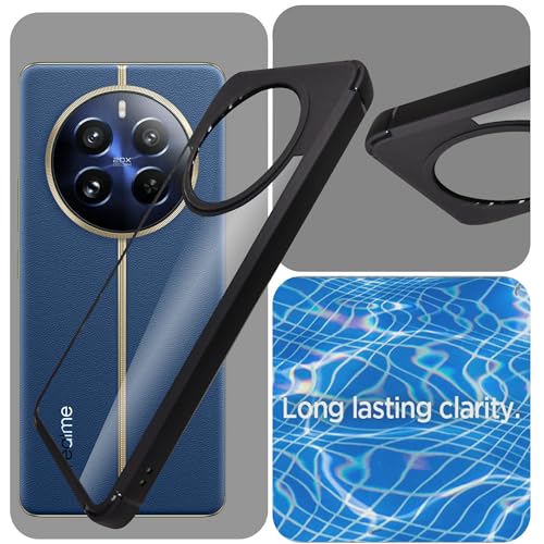 Image of A rtistque Hard Clear Back Cover Case for Realme 12 / 12 Pro Plus 5G / P1 Pro 5G | Shockproof TPU | Acrylic Armor Case | Stylish Protective Design - Transparent