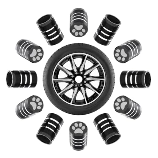 12Pcs Car Tire Valve Stem Caps, Tire Air Cap for Car Accessories Black