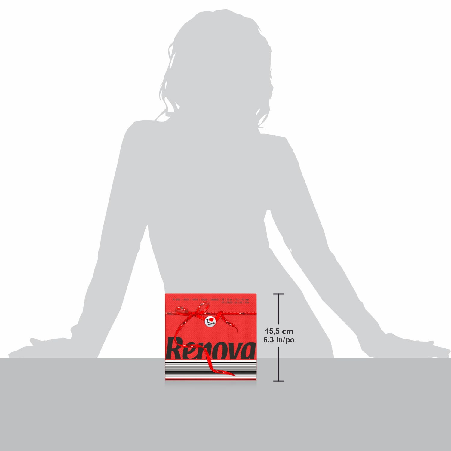 Renova Zestaw 70 serwetek papierowych Red Label, czerwony
