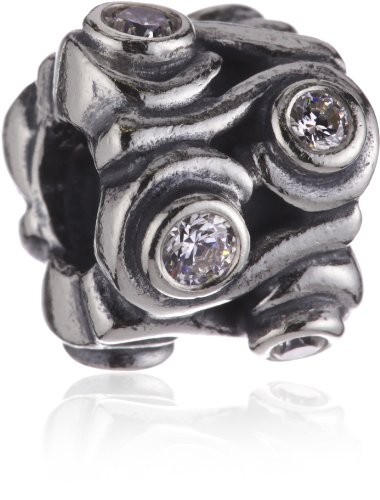 Pandora 79369CZ abalorio de plata fina con circonita tallada a mano