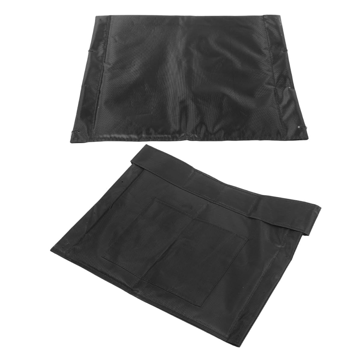 Juego de Cojín y Respaldo para Silla de Ruedas, Soporte Espalda Ergonómico, Cojín de Asiento Transpirable de Tela Oxford Resistente, Negro, Accesorios Aplicables para Movilidad