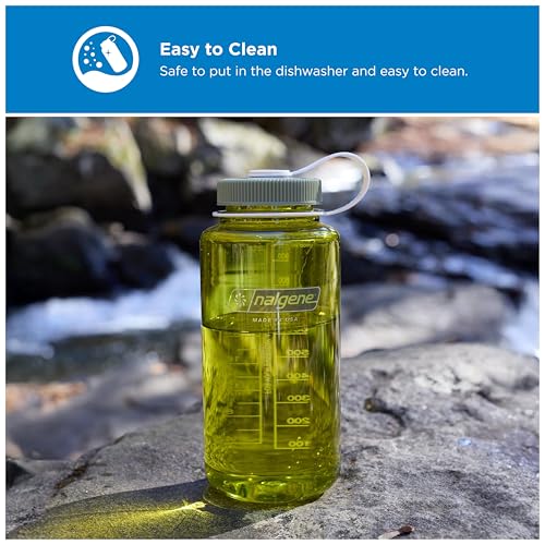 Image of Nalgene 32 oz Wide Mouth Water Bottle | BPA-Free, Durable & Leak Proof, Lightweight Bottle for Hiking & Gym, Work & Travel