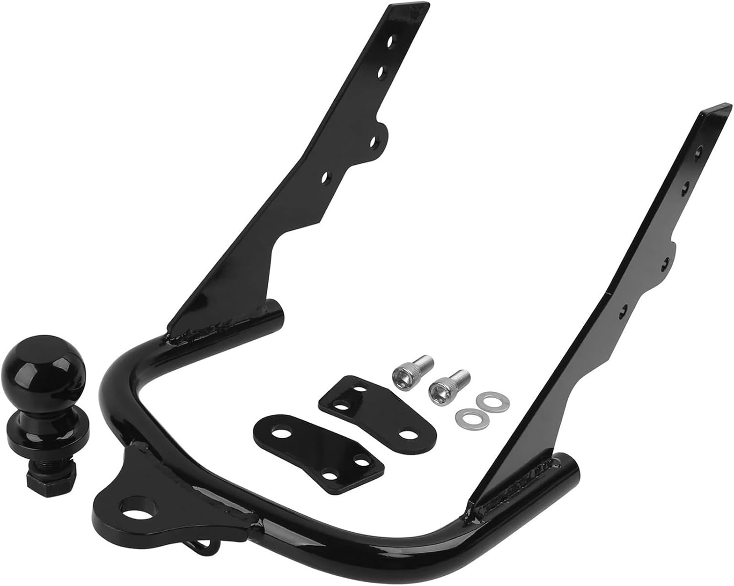 Motorcycle Black Trailer Hitch with Ball Fit for Harley Electra Road Glide King FLTR Tour 1994-2008