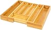 Deconox 7 Division Bamboo Spoon Holder Antibacterial Drawer Inside Organizer