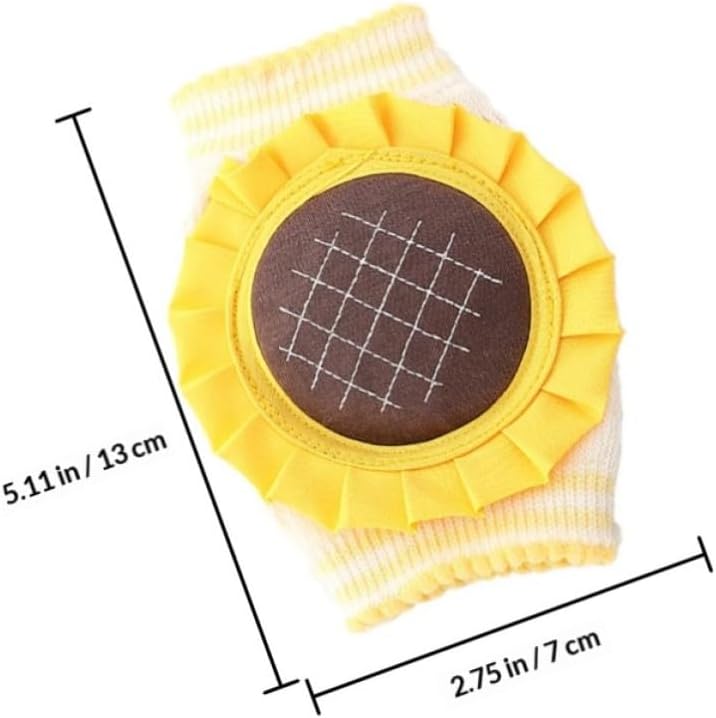 Breathable Crawling Kneepad Protective Leg Warmers Yellow