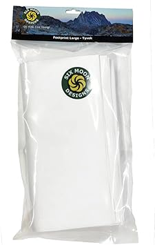 Six Moon Designs Tyvek Footprint Large: Durable Tyvek Sheet Ground Cloth for Camping | Perfect Tent Footprint for Your 2 Person Tent | Essential Tent Camping Accessory
