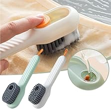 VIVENZA Automatic Liquid Shoe Cleaning Brush with Built-in Soap Dispenser – Multifunctional Cleaning Brush for Shoes, Clothes, Sneakers | Ergonomic Handle, Soft Bristles Easy to Use(Pack of 2