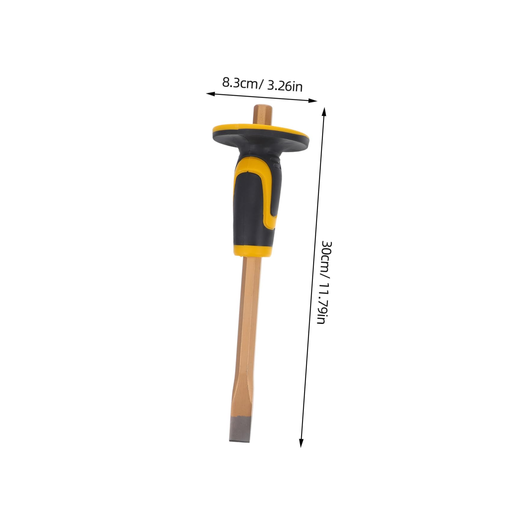 Amosfun 2 Pezzi scalpello da muratura martello da roccia Piatto opere murarie calcolo scheggiatura chiesl in muratura Strumenti per muratori strumento per la lavorazione del legno plastica