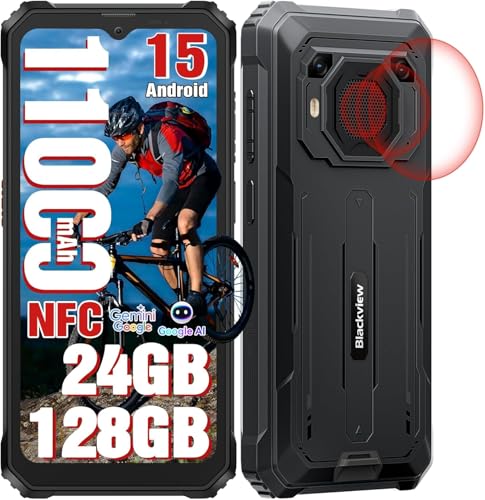 Blackview BV6200 Plus Téléphone Portable Incassable 2026, Batterie 11000mAh Téléphone Incassable, 24Go+128Go/2To TF Smartphone Incassable, 6.56