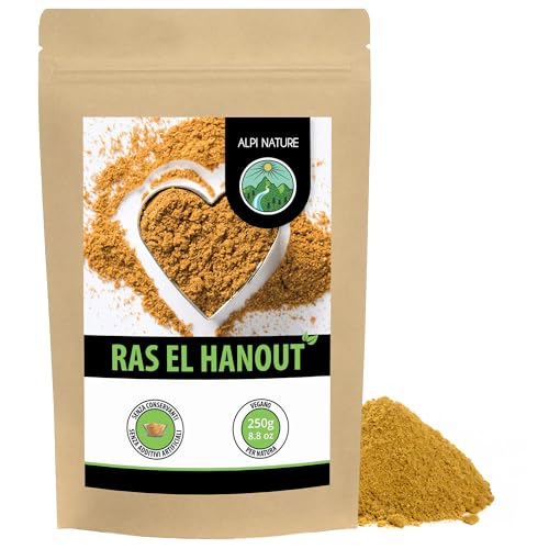 Alpi Nature Ras El Hanout 250g, Miscela di Spezie Ras El Hanout, Spezia Marocchina per la Cucina