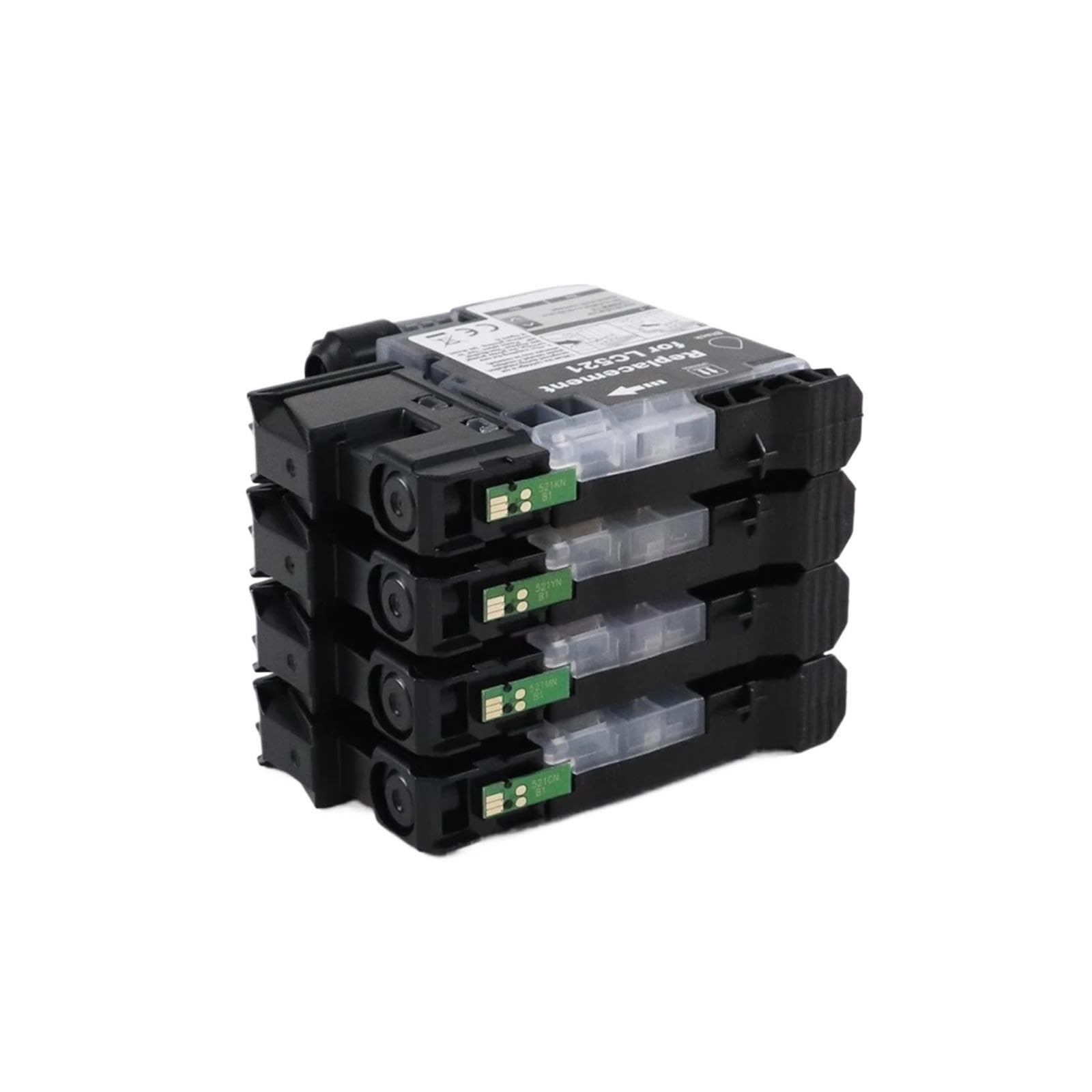 Set cartuccia d'inchiostro LC521 con chip,compatibile con Brother stampanti