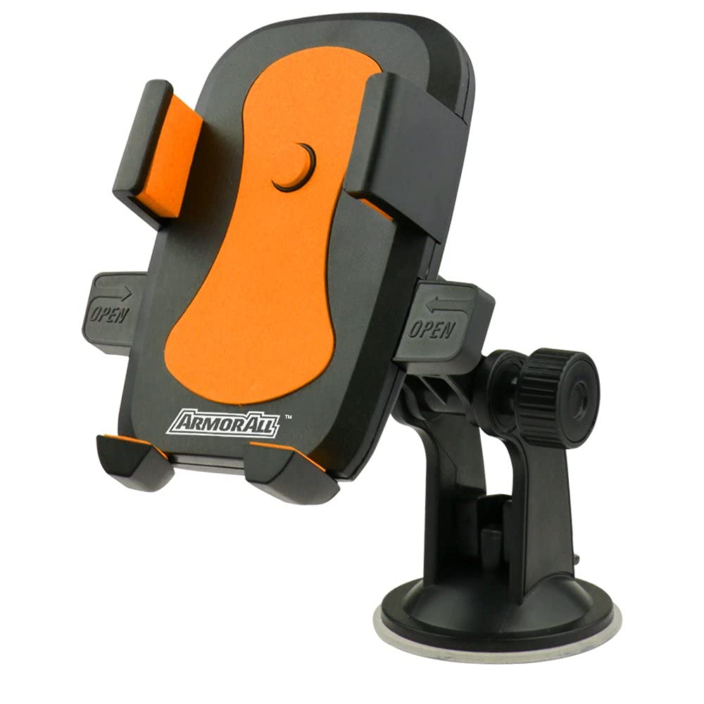Armor All Phone Mount for Cars 3-in-1 Phone Holder Suction Dashboard Windshield Vent Mount 360 Rotation Fits iPhone