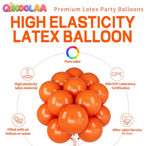 Image of 32Pcs Orange Big Balloons 18 Inch, Round Large Latex Party Balloons for Birthday Wedding Decorations. (orange)