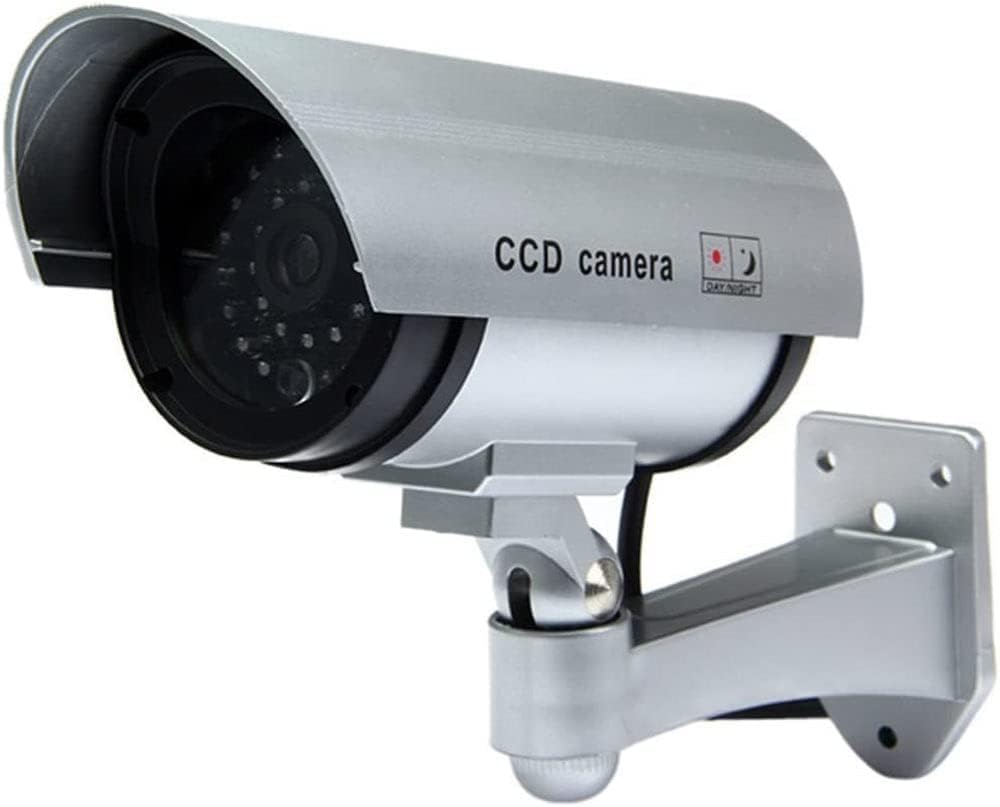 2 Telecamere CCTV Finte Con LED Lampeggiante – Dissuasore Elpine 31036C – Funziona A Batterie