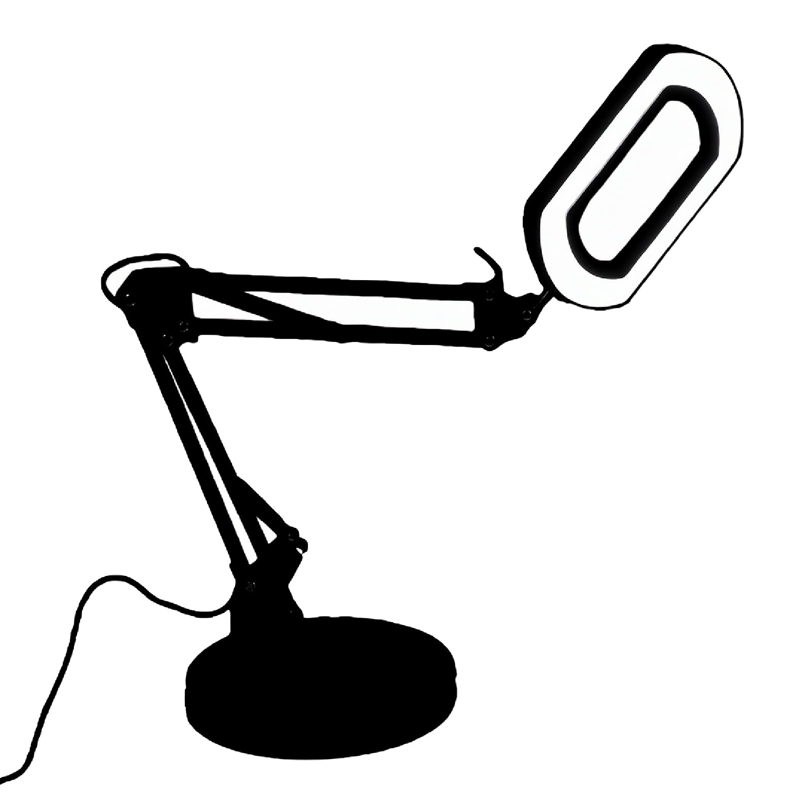 Lampada con Ingrandimento da Tavolo 15X Ad Alta Chiarezza con Luce LED per Lavori Ravvicinati, Artigianato e Lettura con Morsetto Regolabile