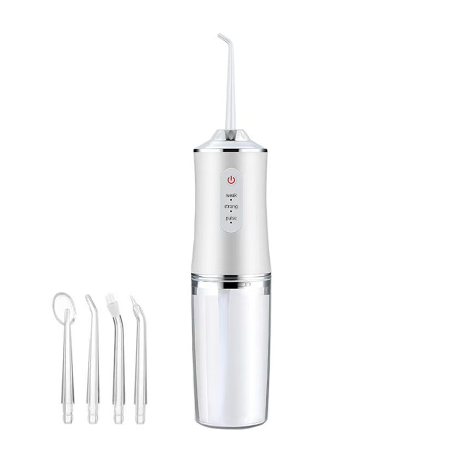 Irrigador bucal Dental agua Flosser aparato recoger boca lavadora dientes(WHITE)