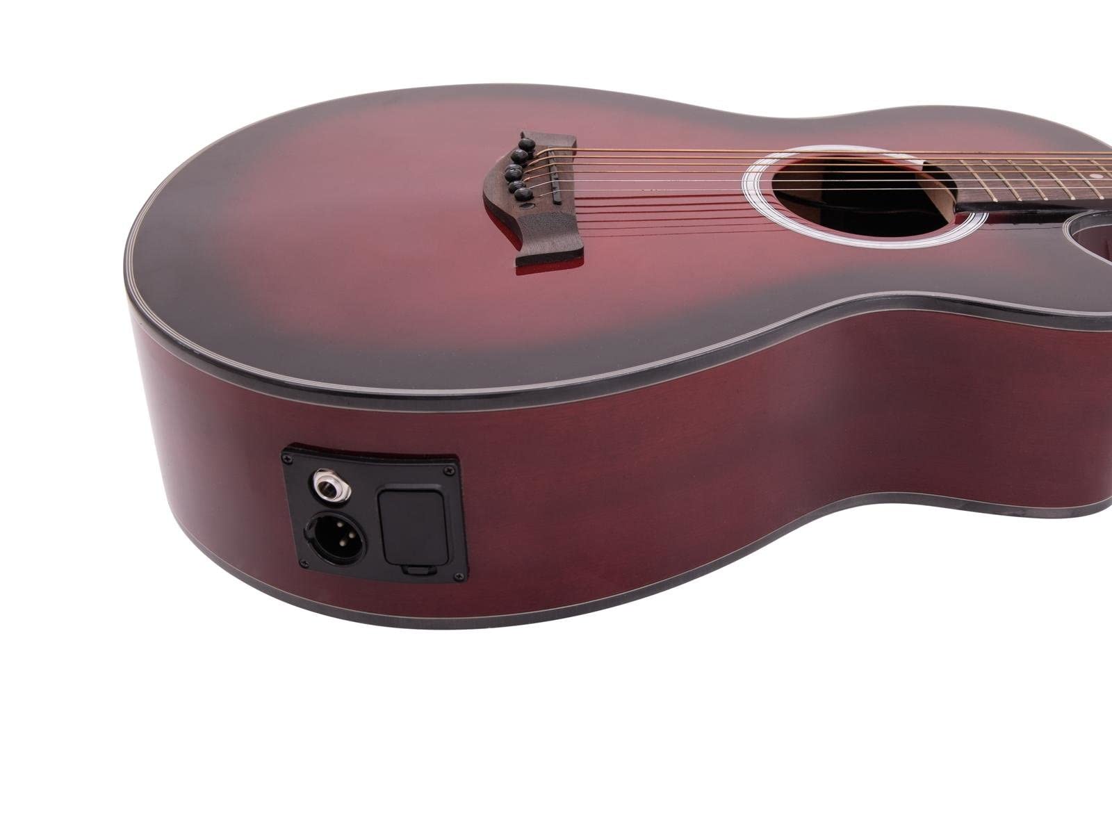 Dimavery 26235088 Aw-400 Chitarra Western, Rosso