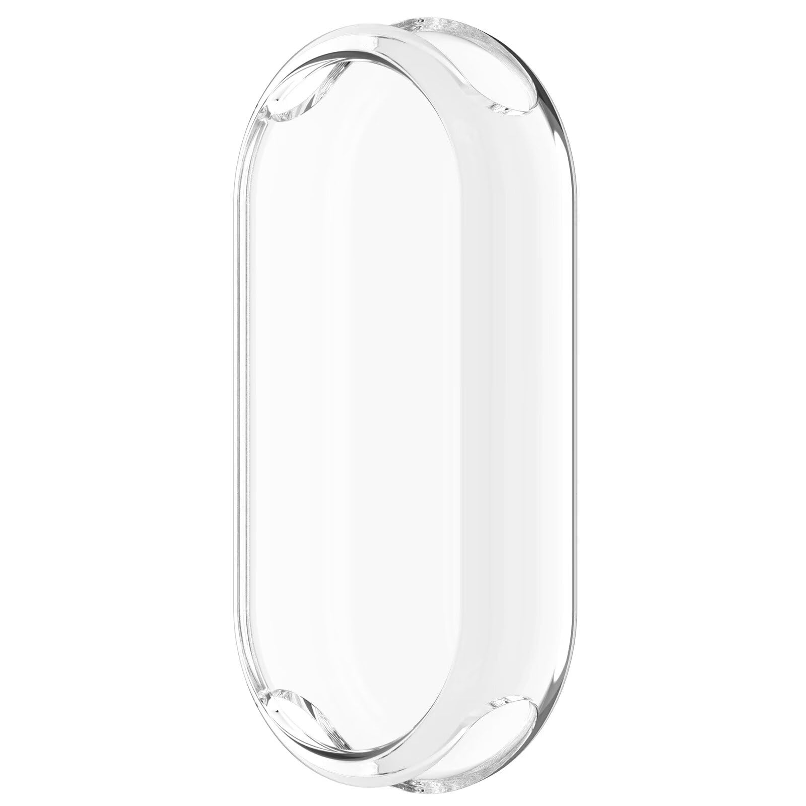 Etui kompatybilne z Xiaomi Smart Band 9, smukłe i miękkie TPU odporne na upadki, odporne na zarysowania, etui ochronne na zegarek kompatybilne z Xiaomi Smart Band 9. (przezroczysta biel)