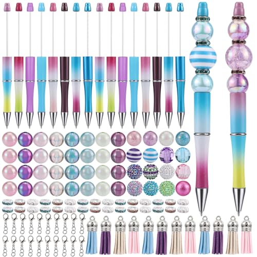WEWAYSMILE 16 Pieza Bolígrafo Cuentas Bricolaje Surtido Bolígrafo Cuentas Plástico...