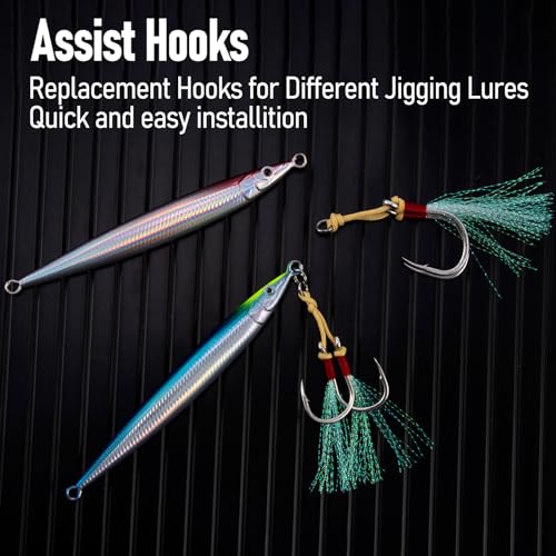 Hameçons de rechange doubles Dr.Fish leurre vertical slow jigging