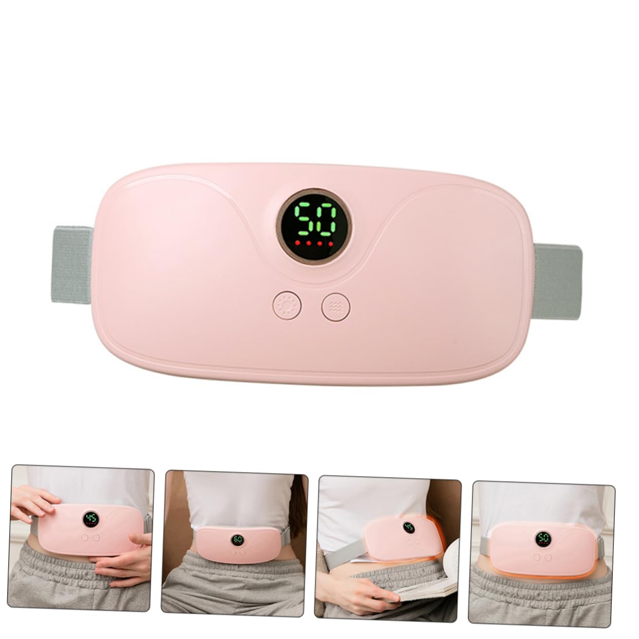 Beheizter Massagegürtel 1 Satz aus Abs und Kupfer in Rosa
