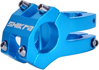 Vástago hueco para manillar de bicicleta, construcción robusta, apto para varios modelos (tamaños 25, 4 y 35), color azul