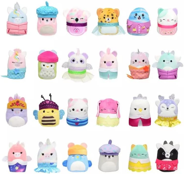 Miniatura 2 de Squishmallows Squishville Mystery Mini Series 2 - Paquete de persianas surtidas de felpa, colores y estilos pueden variar (paquete de 3)