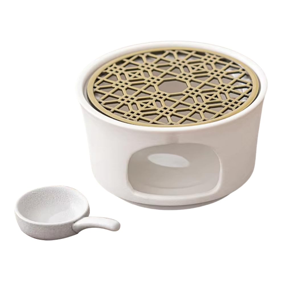 CTRLZS Warmer Ceramic Tea Stove Samovar Candle Camping Portable Tea Stove Travel Outdoorflat Catering Tea Heater