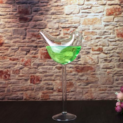 Verres à vin en forme d'oiseau lot de 3 coupes transparentes Tofficu - 7