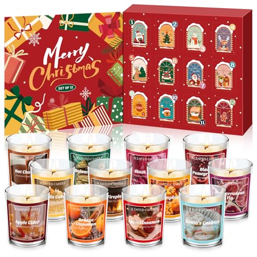 SCENTORINI Duftkerzen im Glas Weihnachts Adventskalender...