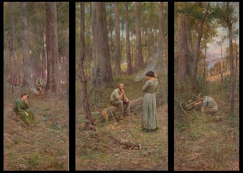 Affiche artistique Le Pionnier de Frederick McCubbin toile de arts finition prestige