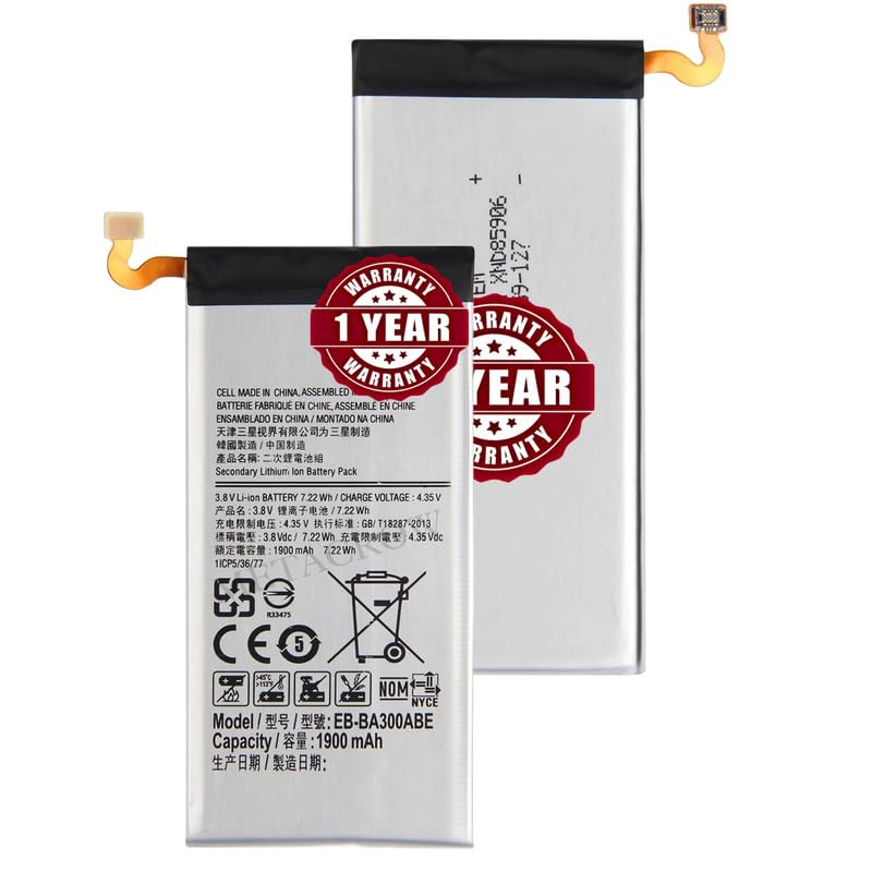 Image of Original EB-BA300ABE Battery Compatible with Samsung Galaxy A3 (SM-A300F) - (1900mAh) - 1 Year Warranty BC45