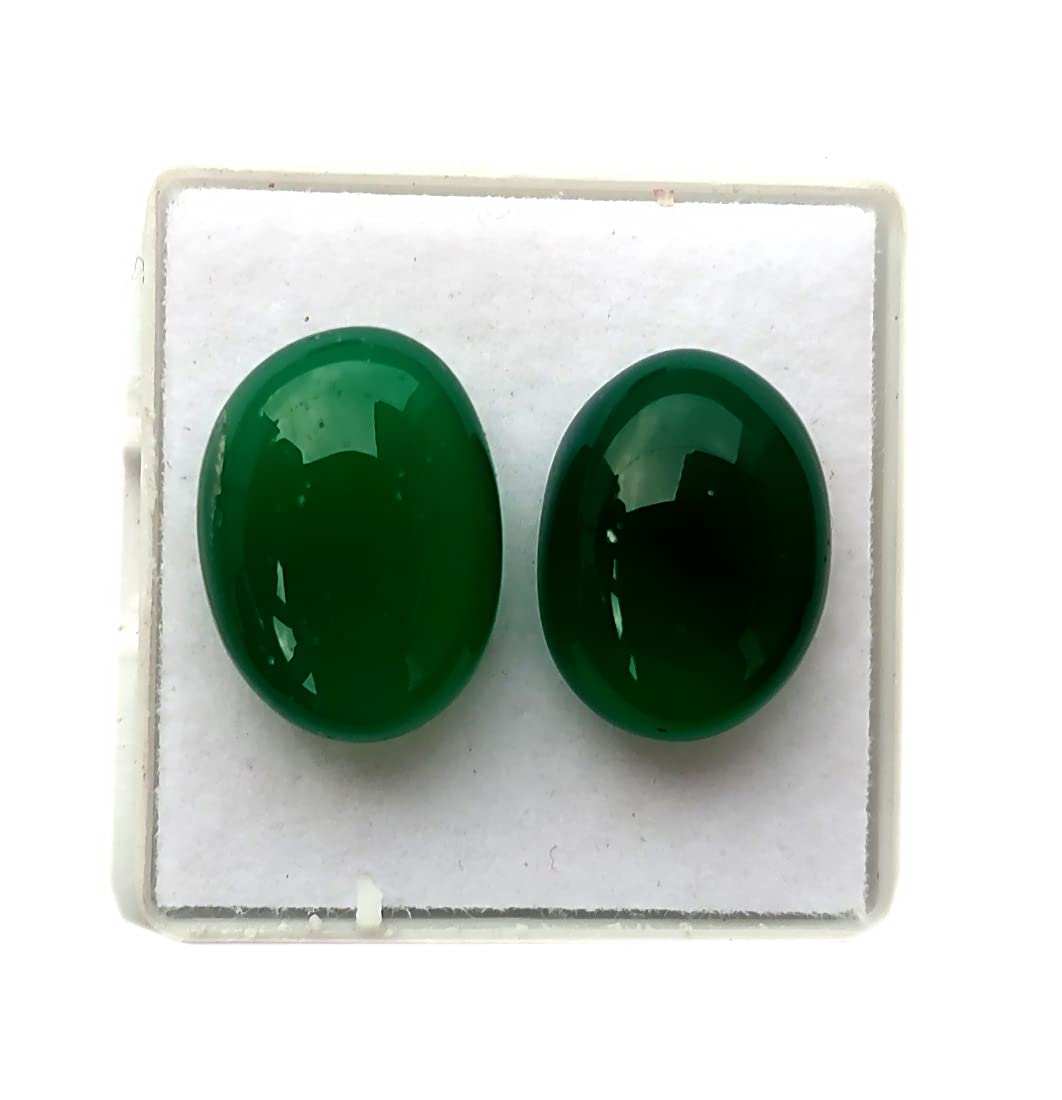 Certified Natural* 7.25 Ratti Green Sulemani Hakik Pack Of 2 Gemstone Haqiq Agate Haqiq Stone for Men and Women-image-49