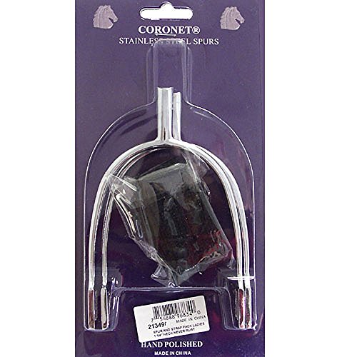 Coronet Women's Prince of Wales Never Rust Spurs with Straps