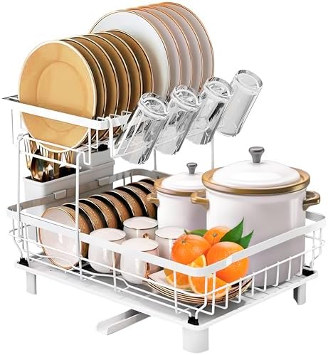 Escurridor De Platos Pro 2 Pisos Acero Inoxidable Y Bandeja - $ 2.030