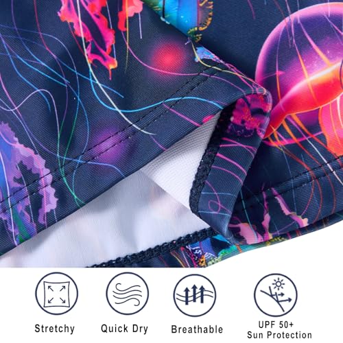 Image of Vogseek Girls Rash Guard Two Pieces Swimsuit Long Sleeve Bathing Suit for 3-10 Years