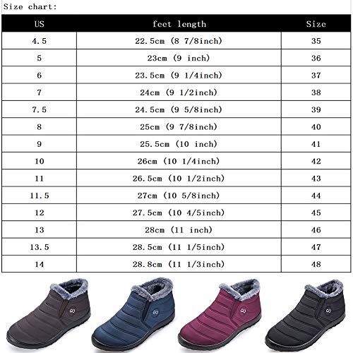 image for DUOYANGJIASHA Womens Snow Boots Warm Ankle Booties Waterproof Comforta