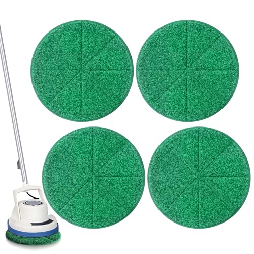 4 Pack 12" Microfiber Carpet Bonnet Pads Compatible with Orbiter ORB550MC