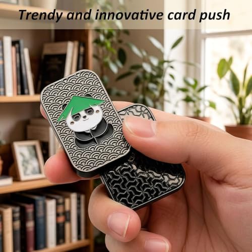 Image of Stress Relief Toys for Adults | Alloy Metal Fidget Toy for Anxiety and Focus Enhancement | Professional Office Desk Stress Relief Device for Study, Work, Travel and Relaxation (Panda Theme)