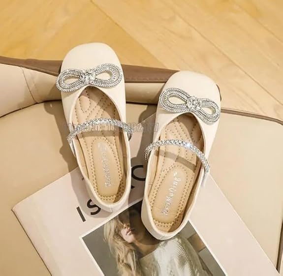 Girls Ballerina Flats Shoes Mary Jane Style Spring Summer Parties 6