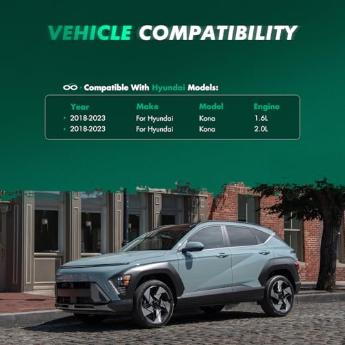 Image of SCITOO 4PCS Mud Flaps Front & Fear Splash Guard Set Suitable for Hyundai Kona 2018-2024 154620 1.6L 2.0L
