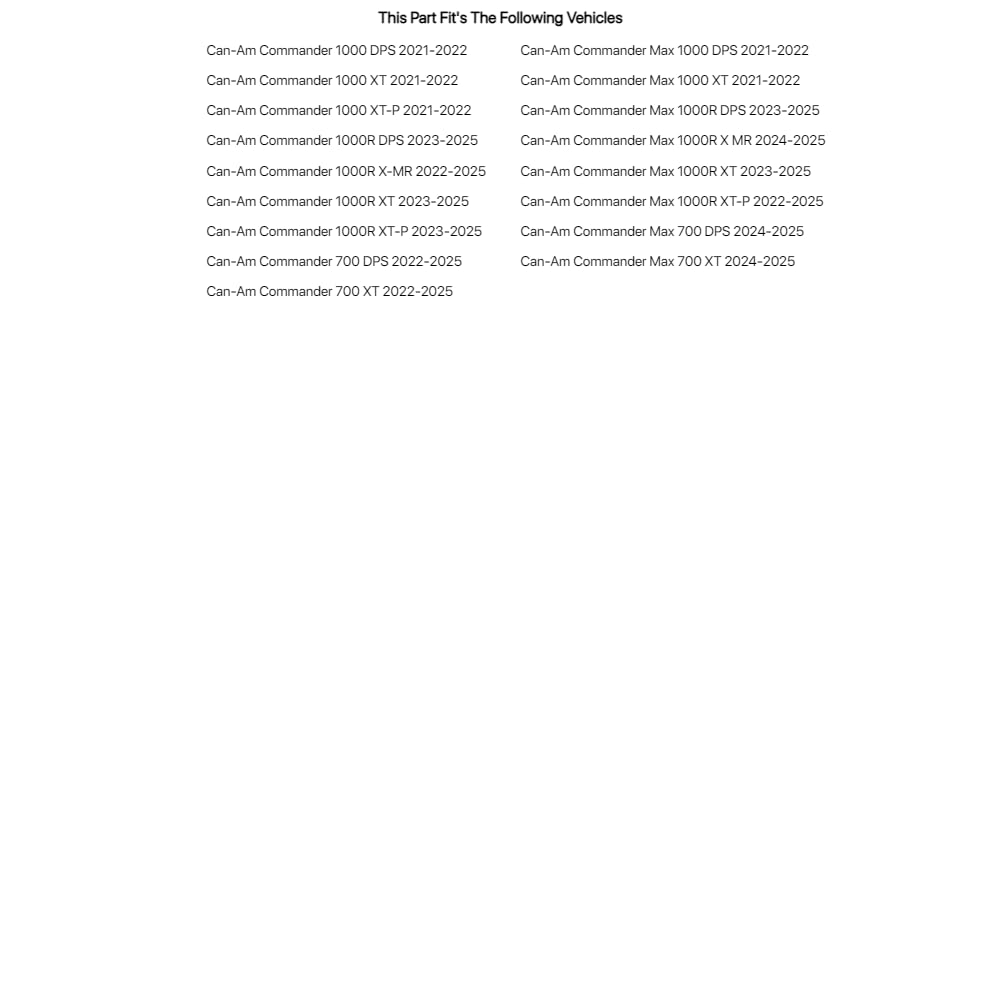 TUSK Plug and Play UTV Signal & Horn Kit Accent Lights for Can-Am Commander Max 1000 XT 2021-2022