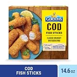 Gorton’s Crunchy Breaded Fish Sticks Cut from 100% Whole Fillets, Wild Caught Cod with Crunchy Breadcrumbs...